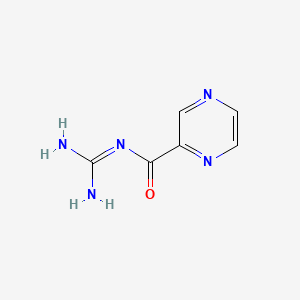 molecular formula C6H7N5O B1201216 2-Pyrazinoylguanidine CAS No. 60398-24-5
