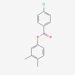 molecular formula C15H13ClO2 B12012197 3,4-Dimethylphenyl 4-chlorobenzoate CAS No. 59014-74-3