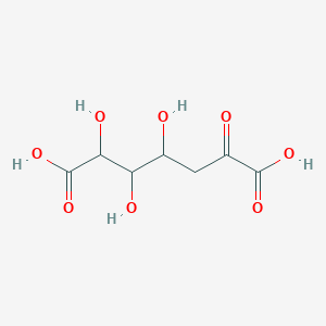 molecular formula C7H10O8 B1201223 2,3,4-Trihydroxy-6-oxoheptanedioic acid CAS No. 99778-26-4