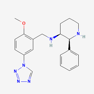 molecular formula C20H24N6O B1201226 (2s,3s)-(2-Methoxy-5-tetrazol-1-ylbenzyl)(2-phenylpiperidin-3yl)amine 