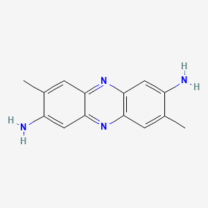 molecular formula C14H14N4 B1201231 2,7-Diamino-3,8-dimethylphenazine CAS No. 107564-21-6