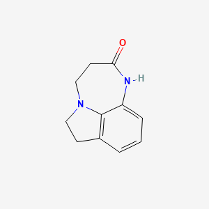 molecular formula C11H12N2O B12012341 Pyrrolo(1,2,3-ef)(1,5)benzodiazepin-6(7H)-one, 1,2,4,5-tetrahydro- CAS No. 28740-75-2