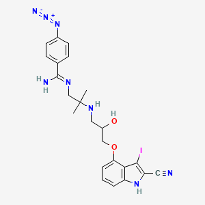 molecular formula C23H25IN8O2 B1201237 Icyp-azide-1 CAS No. 82137-66-4