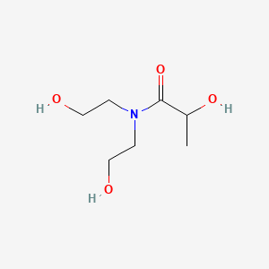 molecular formula C7H15NO4 B12012387 N,N-bis(2-Hydroxyethyl)lactamide CAS No. 64058-34-0