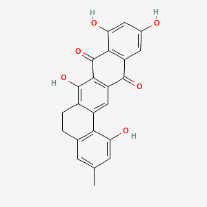 1,7,9,11-Tetrahydroxy-3-methyl-5,6-dihydrobenzo[a]tetracene-8,13-dione