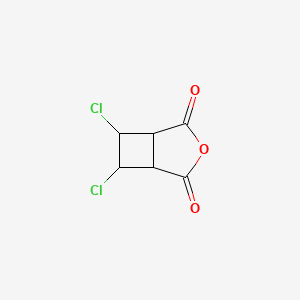 molecular formula C6H4Cl2O3 B12012489 6,7-Dichloro-3-oxabicyclo[3.2.0]heptane-2,4-dione CAS No. 89361-81-9