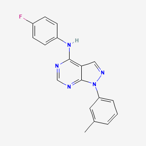 N-(4-fluorophenyl)-1-(3-methylphenyl)-4-pyrazolo[3,4-d]pyrimidinamine