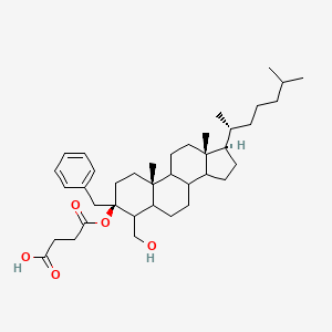 molecular formula C39H60O5 B1201254 4-(Hydroxymethyl)benzyl-3beta-cholestanyl succinate CAS No. 91177-68-3