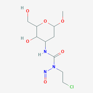 1-(2-Chloroethyl)-3-[3-hydroxy-2-(hydroxymethyl)-6-methoxyoxan-4-yl]-1-nitrosourea