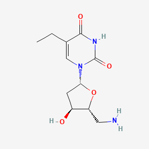 Uridine, 5'-amino-2',5'-dideoxy-5-ethyl-