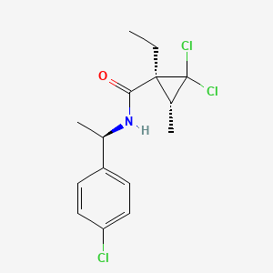 (1S,3R)-2,2-dichloro-N-[(1R)-1-(4-chlorophenyl)ethyl]-1-ethyl-3-methylcyclopropanecarboxamide