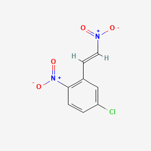 molecular formula C8H5ClN2O4 B12012684 5-Chloro-beta,2-dinitro-styrene CAS No. 73688-91-2