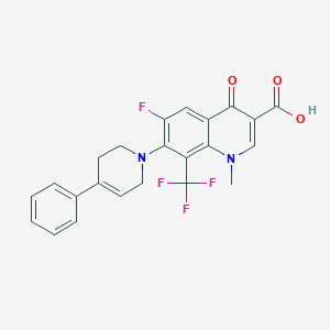 6-fluoro-1-methyl-4-oxo-7-(4-phenyl-3,6-dihydro-2H-pyridin-1-yl)-8-(trifluoromethyl)quinoline-3-carboxylic acid