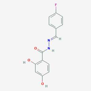 molecular formula C14H11FN2O3 B12012701 N'-(4-Fluorobenzylidene)-2,4-dihydroxybenzohydrazide CAS No. 392721-27-6