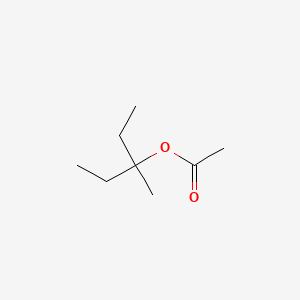 molecular formula C8H16O2 B12012783 3-Pentanol, 3-methyl-, 3-acetate 