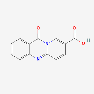 molecular formula C13H8N2O3 B1201286 11-Oxo-11H-pyrido[2,1-b]quinazoline-8-carboxylic acid CAS No. 63094-28-0