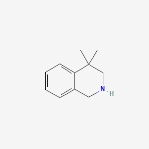 molecular formula C11H15N B1201287 4,4-Dimethyl-1,2,3,4-tetrahydroisoquinoline CAS No. 78592-91-3