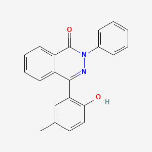 molecular formula C21H16N2O2 B12012887 4-(2-hydroxy-5-methylphenyl)-2-phenyl-1(2H)-phthalazinone CAS No. 401606-94-8