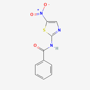 molecular formula C10H7N3O3S B1201294 N-(5-硝基噻唑-2-基)苯甲酰胺 CAS No. 64398-84-1