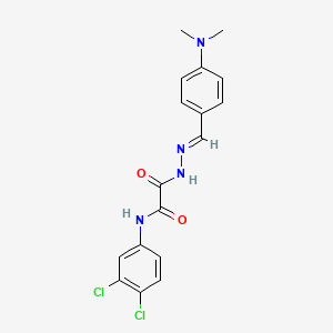 molecular formula C17H16Cl2N4O2 B12012976 N-(3,4-dichlorophenyl)-N'-[(E)-[4-(dimethylamino)phenyl]methylideneamino]oxamide CAS No. 357412-56-7