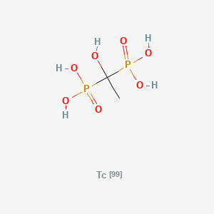molecular formula C2H8O7P2Tc B1201298 Technetium hedp CAS No. 63347-65-9