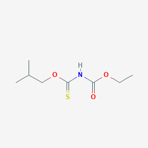 molecular formula C8H15NO3S B012013 Carbamic acid, ((2-methylpropoxy)thioxomethyl)-, ethyl ester CAS No. 103122-66-3