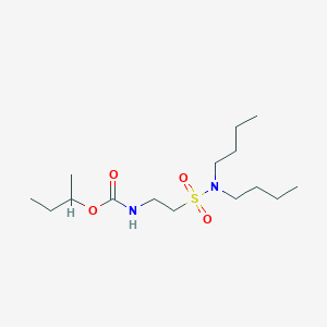 Carbamic acid, (2-((dibutylamino)sulfonyl)ethyl)-, 2-methylpropyl ester