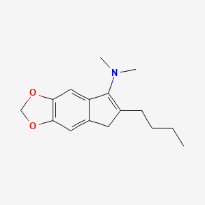2-n-Butyl-3-(dimethylamino)-5,6-methylenedioxyindene