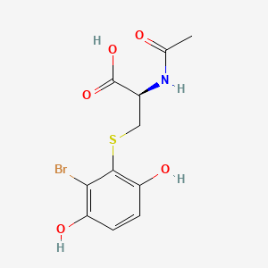 molecular formula C11H12BrNO5S B1201321 2-Bromo-3-(N-acetylcystein-S-yl)hydroquinone CAS No. 126190-04-3