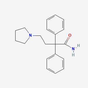 molecular formula C20H24N2O B12013260 alpha,alpha-Diphenyl-1-pyrrolidinebutyramide CAS No. 95554-70-4