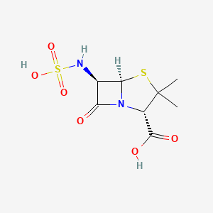 molecular formula C8H12N2O6S2 B1201329 6-Sulfoaminopenicillanic acid CAS No. 83670-99-9