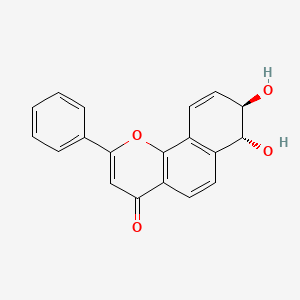 molecular formula C19H14O4 B1201331 alpha-Naphthoflavone-7,8-dihydrodiol CAS No. 86126-12-7