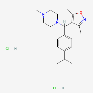 3,5-Dimethylisoxazol-4-yl-(4-isopropylphenyl)-(4-methylpiperazin-1-yl)methane