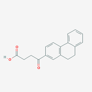 molecular formula C18H16O3 B12013390 4-(9,10-Dihydro-2-phenanthrenyl)-4-oxobutanoic acid 
