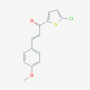 molecular formula C14H11ClO2S B120134 1-(5-Chloro-2-thienyl)-3-(4-methoxyphenyl)prop-2-en-1-one CAS No. 152432-23-0