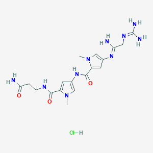 molecular formula C18H27ClN10O3 B1201340 Netropsin hydrochloride CAS No. 63770-20-7