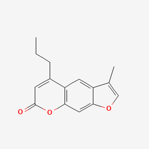 molecular formula C15H14O3 B1201342 3-Methyl-5-propylfuro[3,2-g]chromen-7-one 