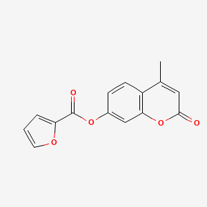 molecular formula C15H10O5 B1201348 4-methyl-2-oxo-2H-chromen-7-yl furan-2-carboxylate CAS No. 87468-02-8