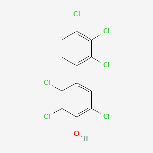 molecular formula C12H4Cl6O B1201350 2,2',3,3',4',5-Hexachloro-4-biphenylol CAS No. 158076-62-1