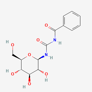 molecular formula C14H18N2O7 B1201366 N-Benzoyl-N'-beta-D-glucopyranosyl urea 