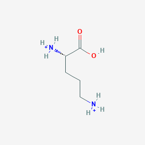 molecular formula C5H14N2O2+2 B1201367 L-ornithinium(2+) 