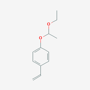 molecular formula C12H16O2 B120137 1-(1-Ethoxyethoxy)-4-vinylbenzene CAS No. 157057-20-0