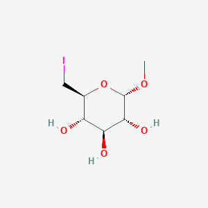 molecular formula C7H13IO5 B12013706 Methyl 6-deoxy-6-iodo-alpha-d-glucopyranoside 