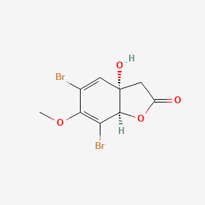 molecular formula C9H8Br2O4 B1201371 aeroplysinin-2 CAS No. 37676-85-0
