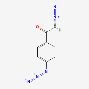 molecular formula C8H5N5O B1201375 p-Azido-alpha-diazoacetophenone CAS No. 74686-86-5