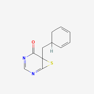 molecular formula C11H10N2OS B1201391 Dihydro(phenylmethyl)thioxopyrimidinone CAS No. 33086-27-0