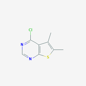 molecular formula C8H7ClN2S B012014 4-Chloro-5,6-dimethylthieno[2,3-d]pyrimidine CAS No. 108831-68-1