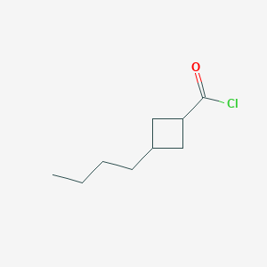molecular formula C9H15ClO B120140 3-Butylcyclobutane-1-carbonyl chloride CAS No. 143610-57-5