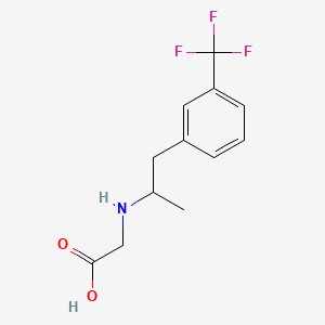(alpha-Methyl-m-trifluoromethylphenethylamino)acetic acid
