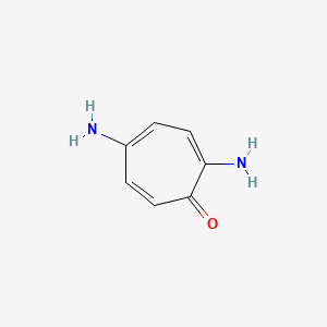 molecular formula C7H8N2O B1201404 2,5-Diaminotropone CAS No. 36039-40-4